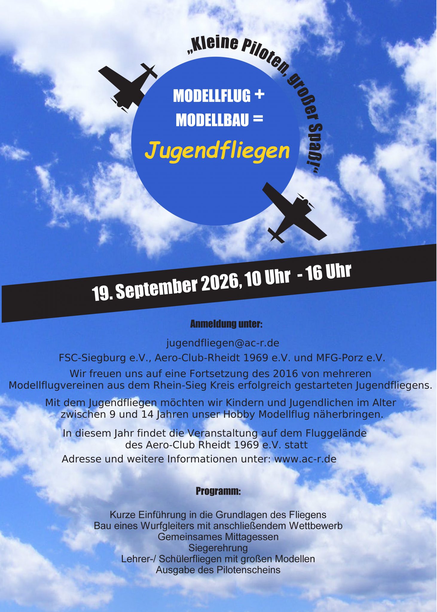 jugendfliegen flyer banner